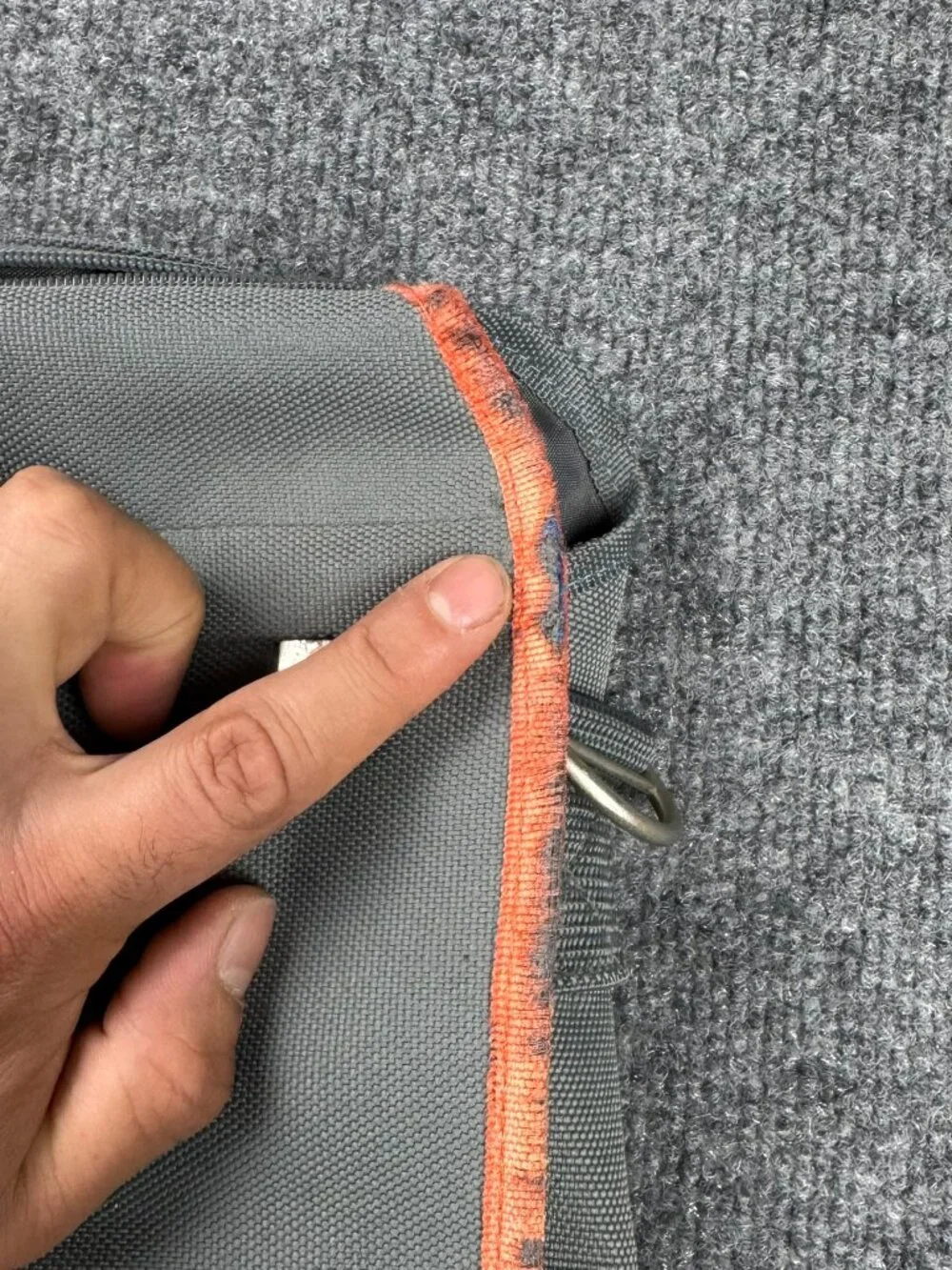 Salesforce Unisex Gray Orange Messenger Laptop Bag Tech Promo Flaw